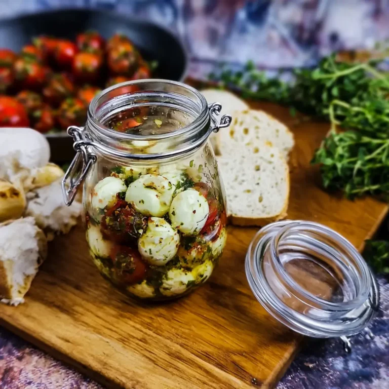 Eingelegter Mozzarella