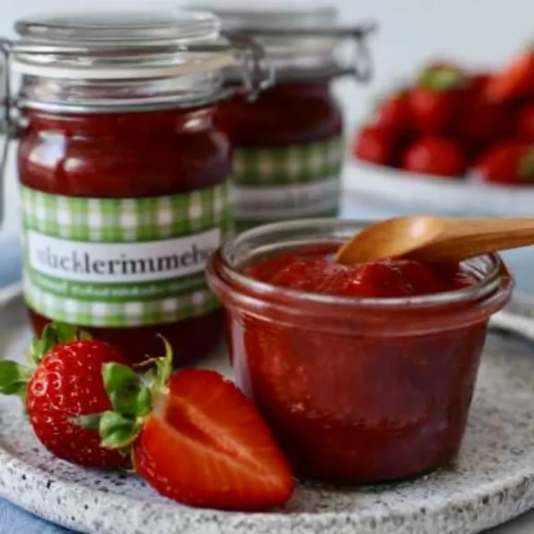 Erdbeermarmelade ohne Zucker
