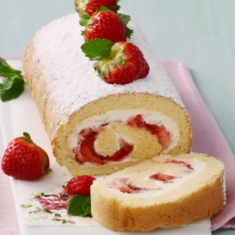 Erdbeerroulade