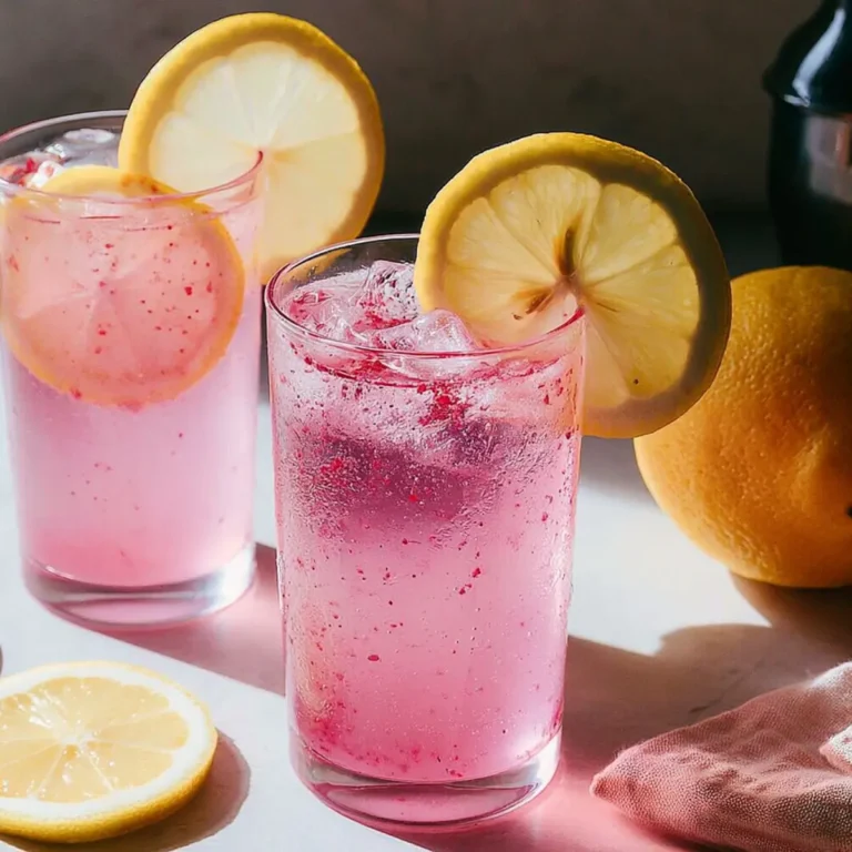 Geschlagene Pink Zitronenlimonade