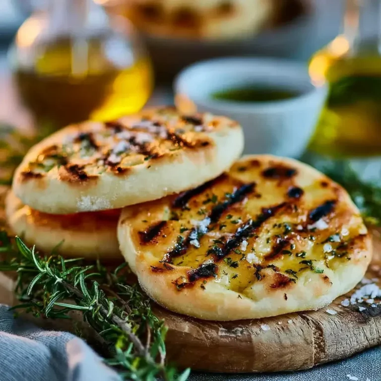 Grillbrot mit Olivenöl und Meersalz