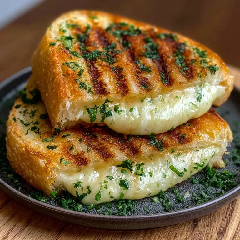 Grilled Cheese mit Knoblauchbrot