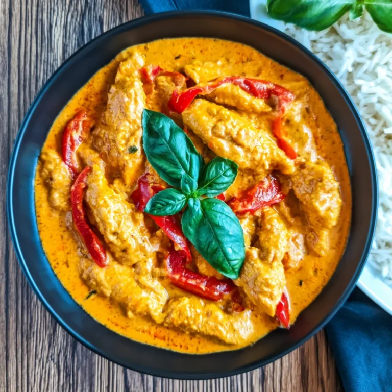 Hähnchen Geschnetzeltes mit Paprika Sahne Sauce