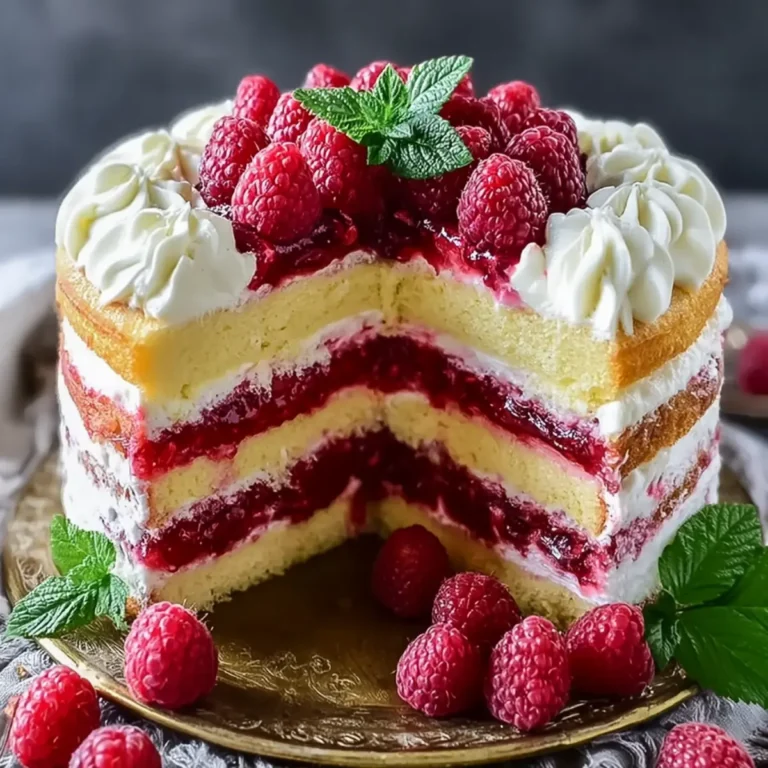 Himbeertorte mit Biskuitböden