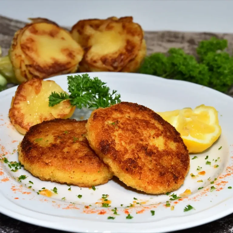Kohlrabi Schnitzel im Parmesan Mantel