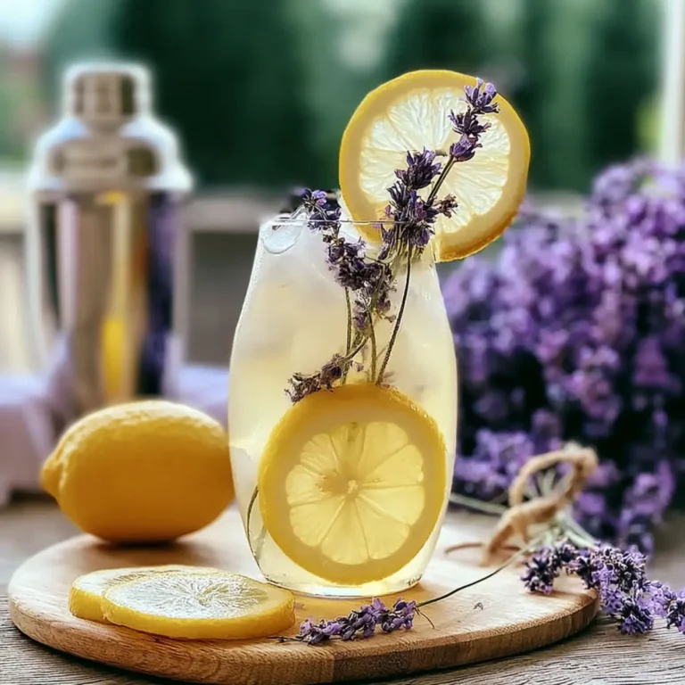 Kokosnuss Lavendel Limonade Mocktail