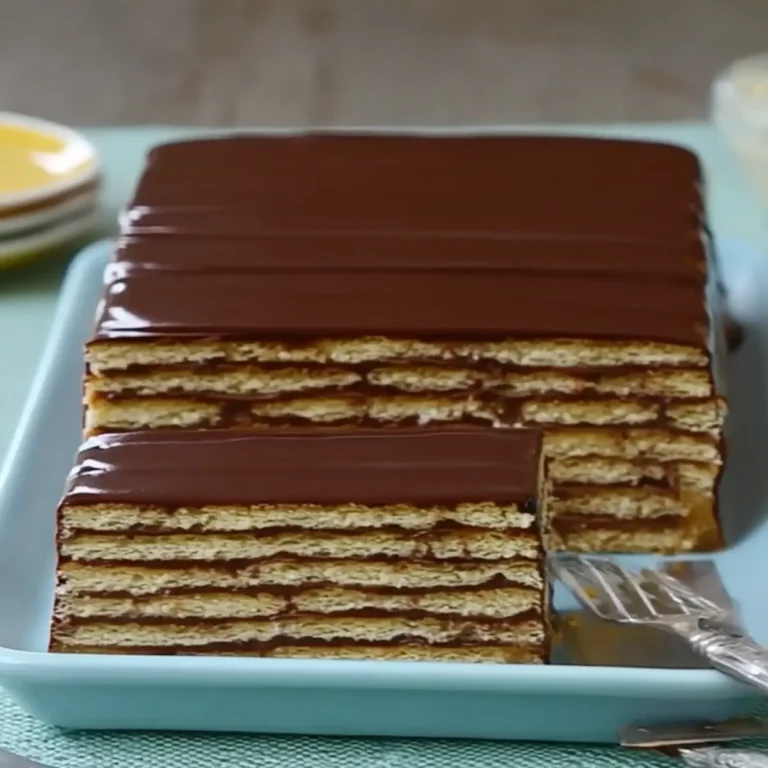 Petit Beurre Kuchen mit Schokolade