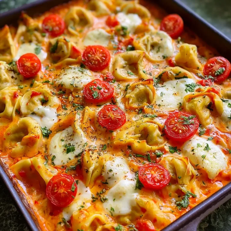 Tortellini Auflauf mit Tomaten & Mozzarella