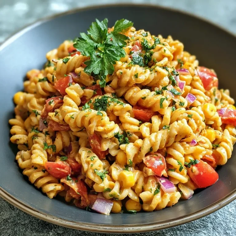 Veganer Ranch Nudelsalat
