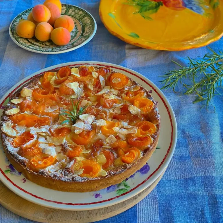 Französische Aprikosentarte mit Rosmarin