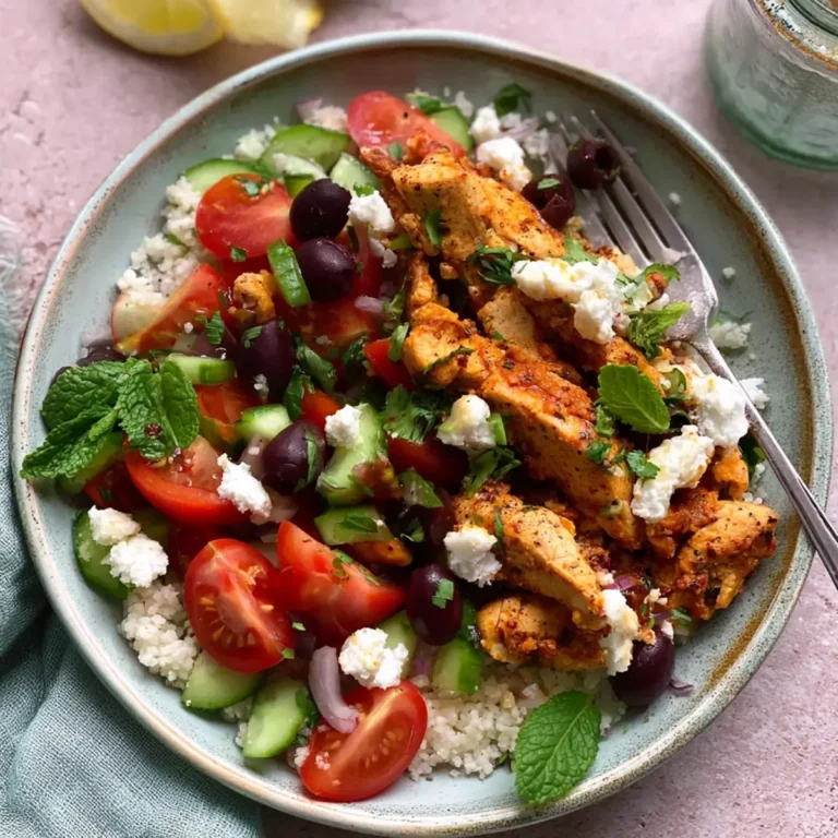 Hähnchensalat nach griechischer Art