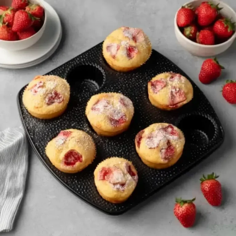 Muffins mit Erdbeeren