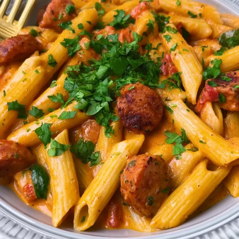 One Pot cremige Cajun Wurst Pasta