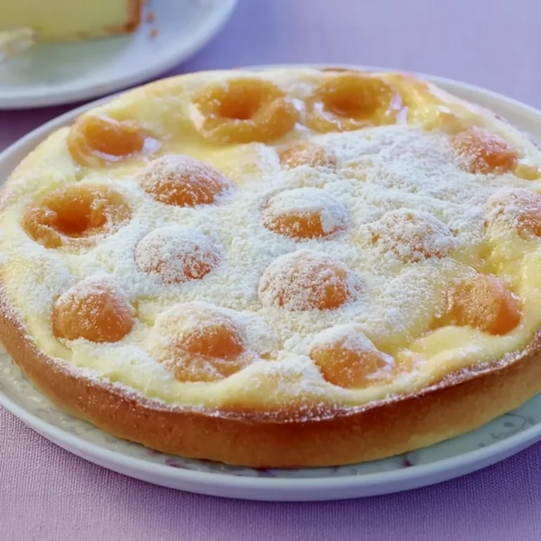 Quarkkuchen mit Aprikosen