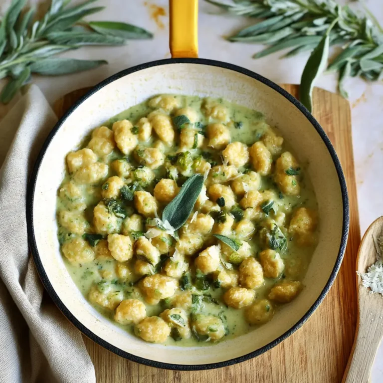 Salbei Gnocchi in cremiger Soße