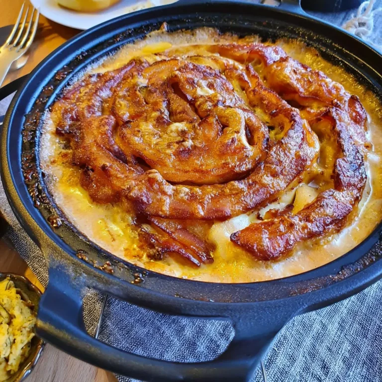 Schicht Cordon Bleu aus dem Dutch Oven