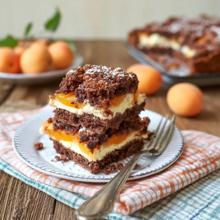 Schoko Marillenkuchen mit Streusel