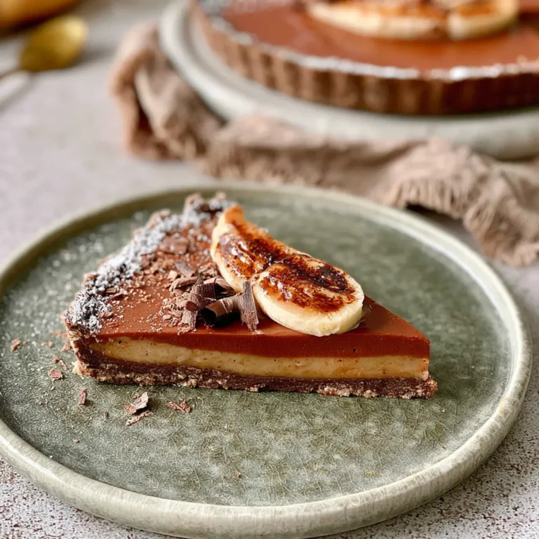 Vegane Schoko Bananen Tarte