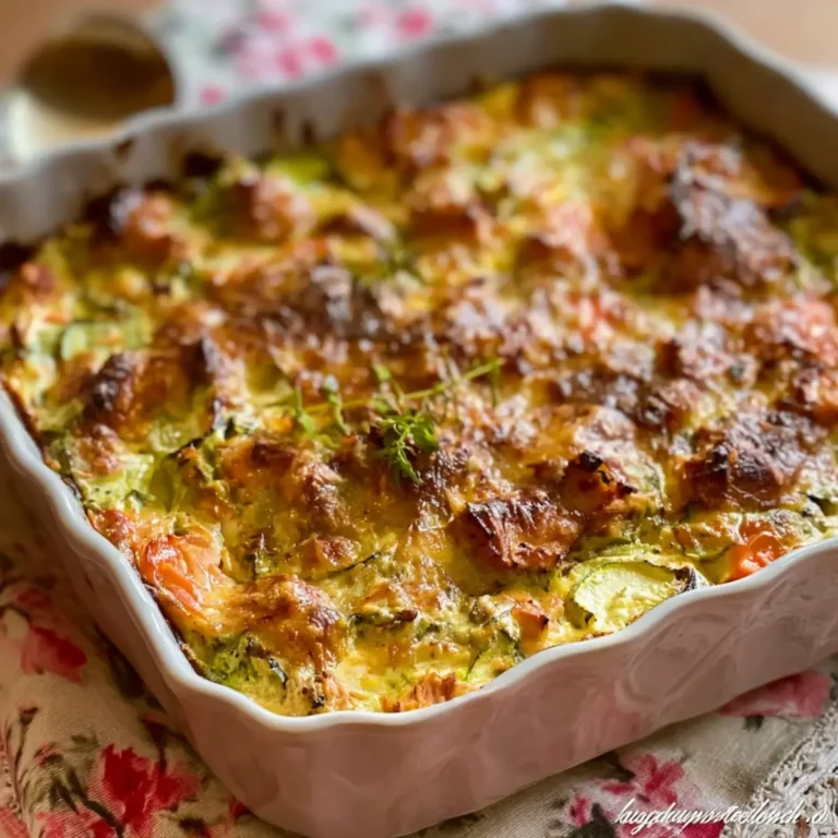 Zucchini Gratin mit Thunfisch