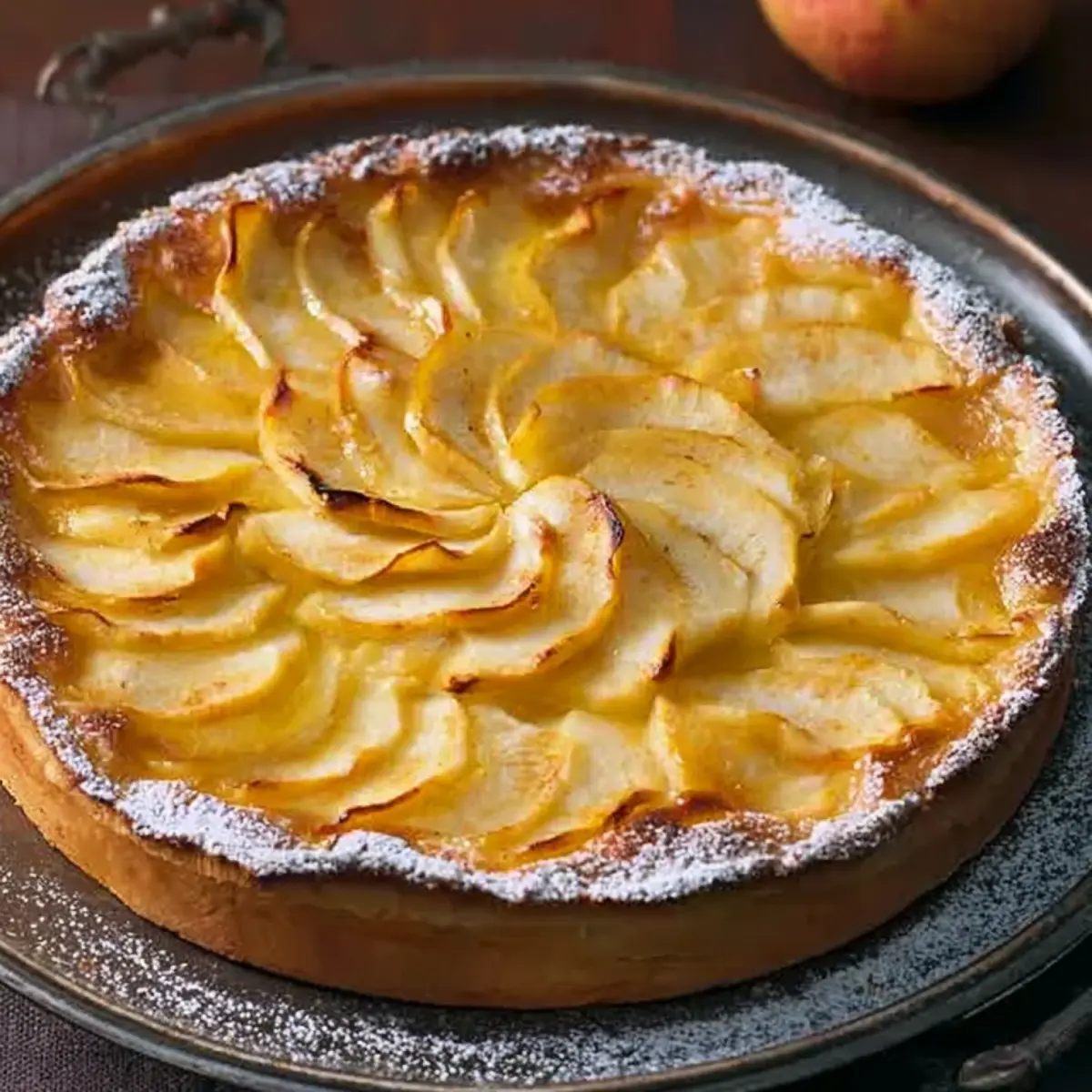 Apfelkuchen aus Hefeteig