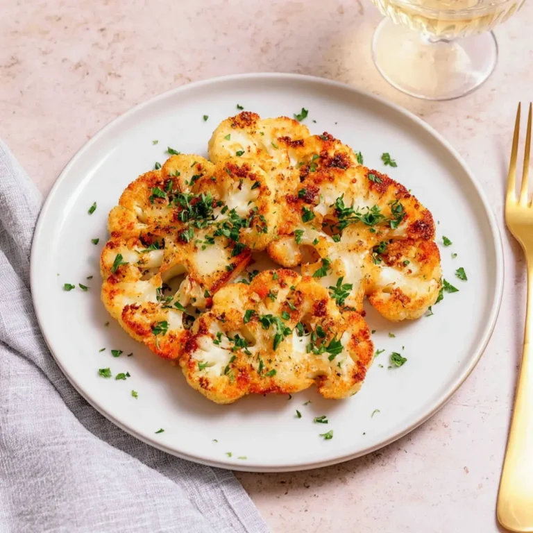 Blumenkohl Schnitzel ohne Panade