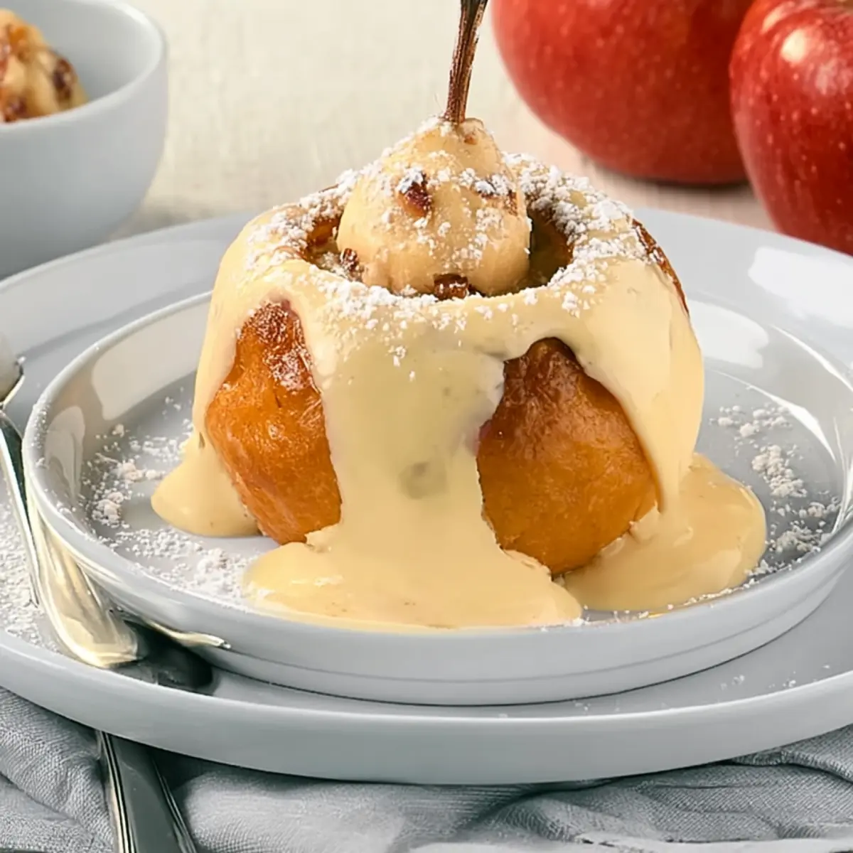 Bratapfel mit Marzipan