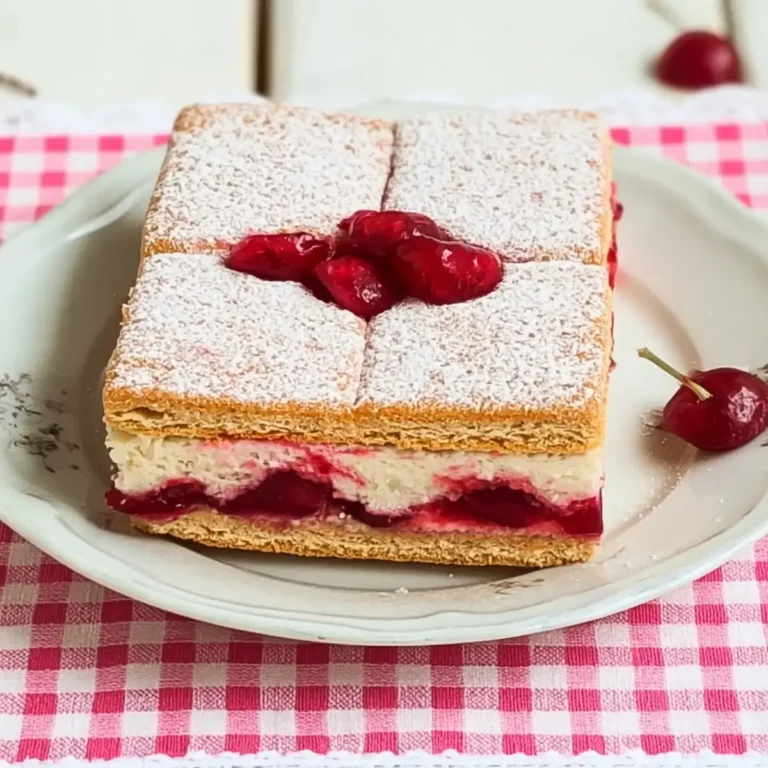 Butterkekskuchen mit Kirschen