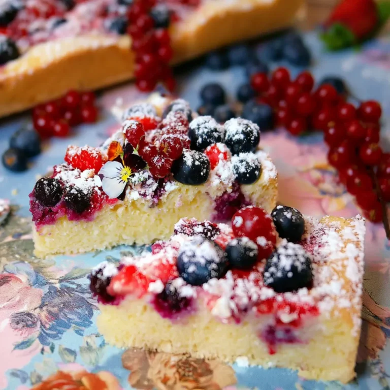 Buttermilchkuchen mit Beeren