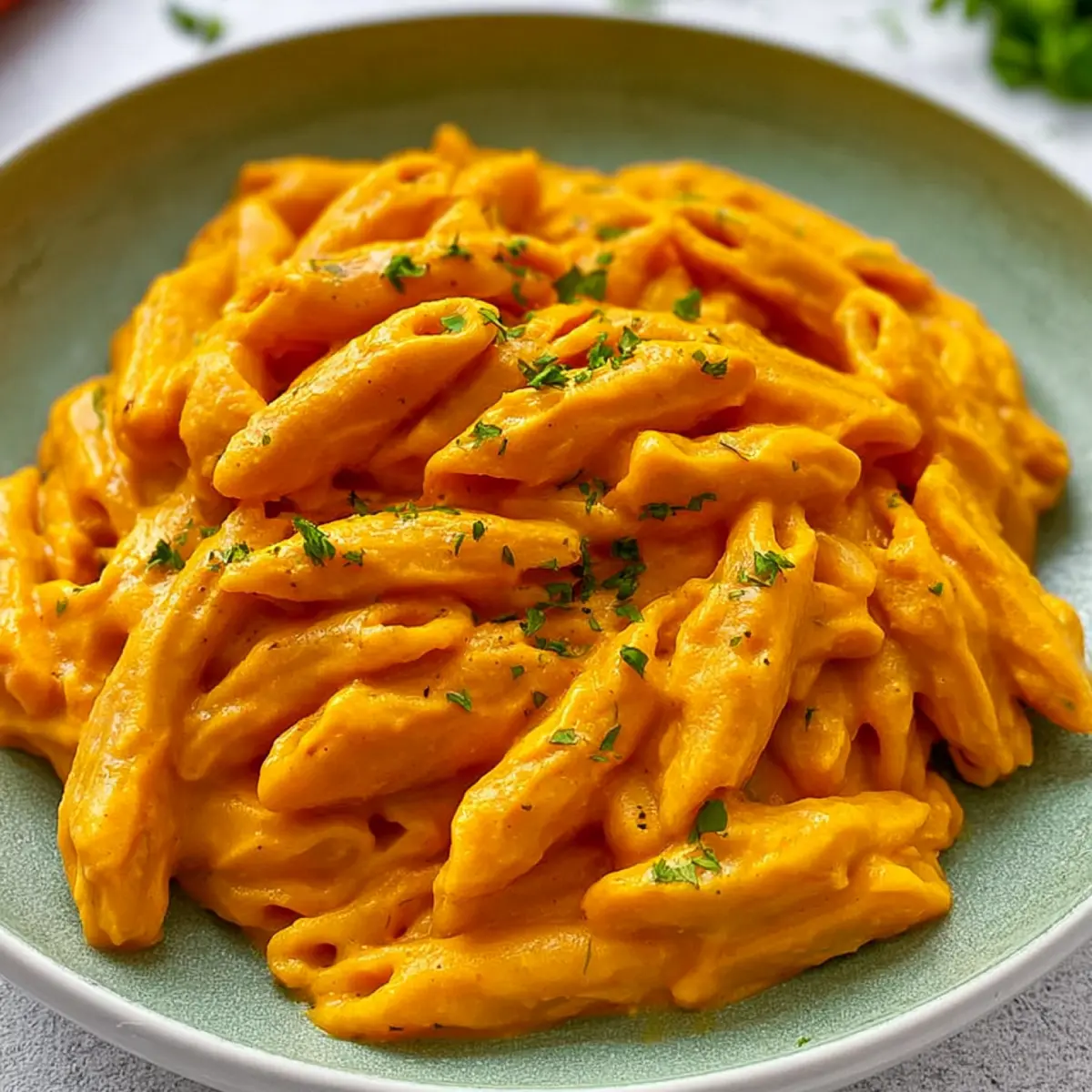 Cremige Kürbispasta