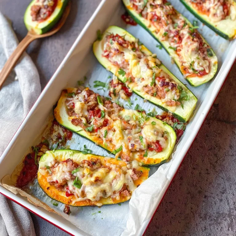 Gefüllte Zucchini mit Hack