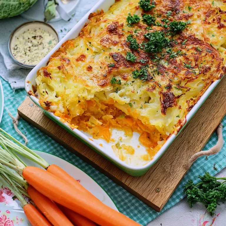 Gemüselasagne mit Spitzkohl und Möhren