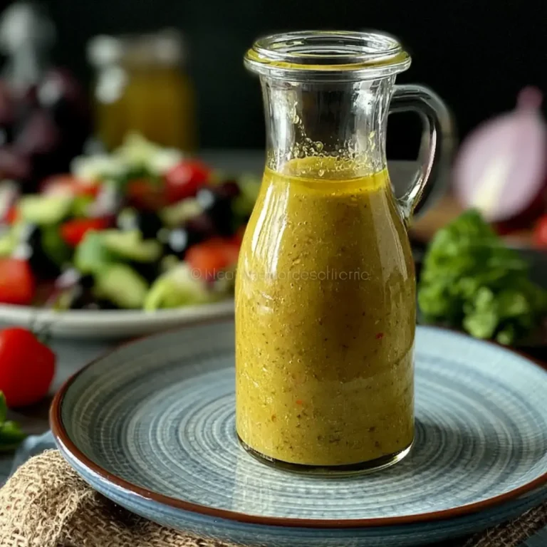 Hausgemachte Vinaigrette für griechischen Salat