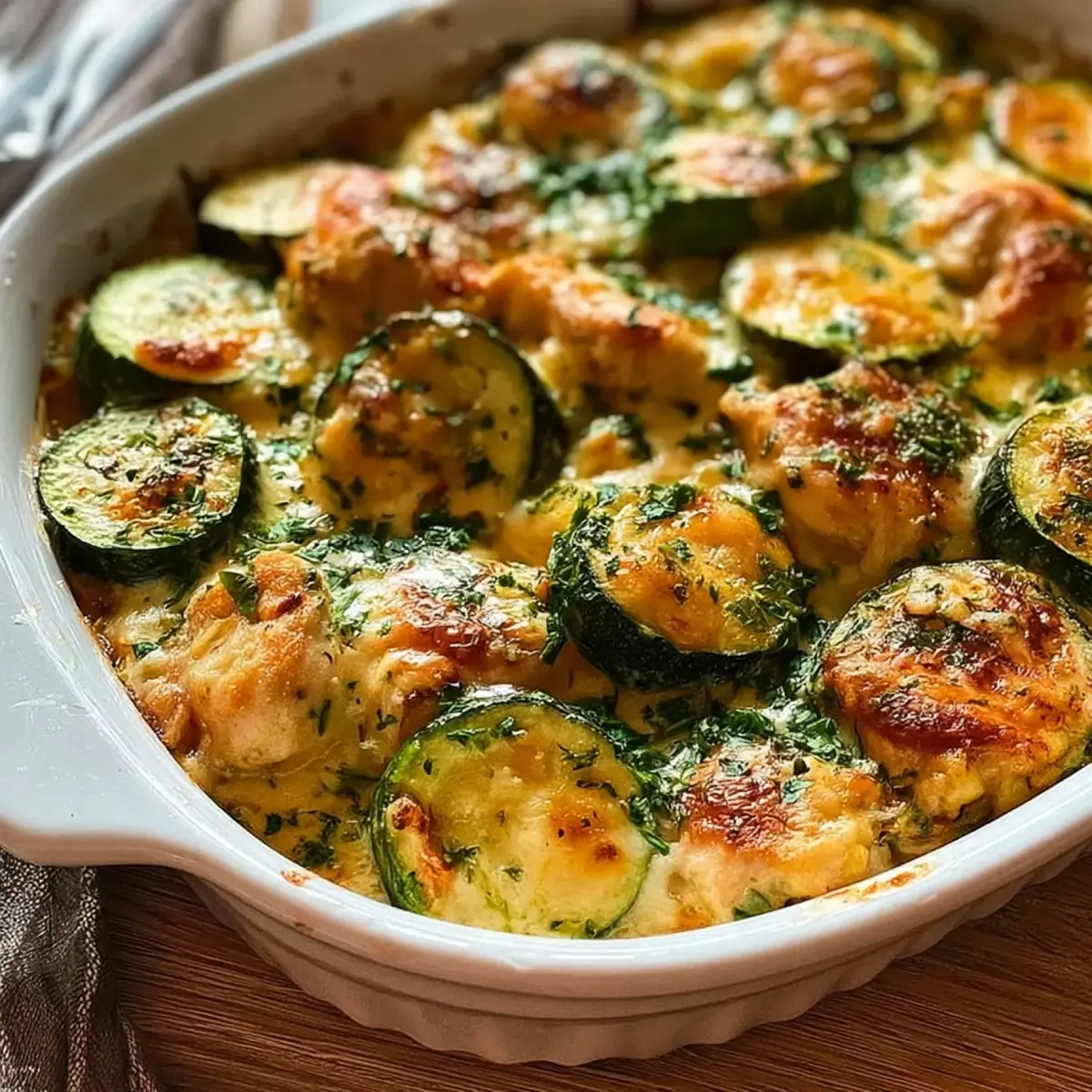 Hähnchen Zucchini Auflauf