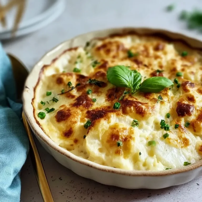 Keto Kohlrabi Gratin mit Käse