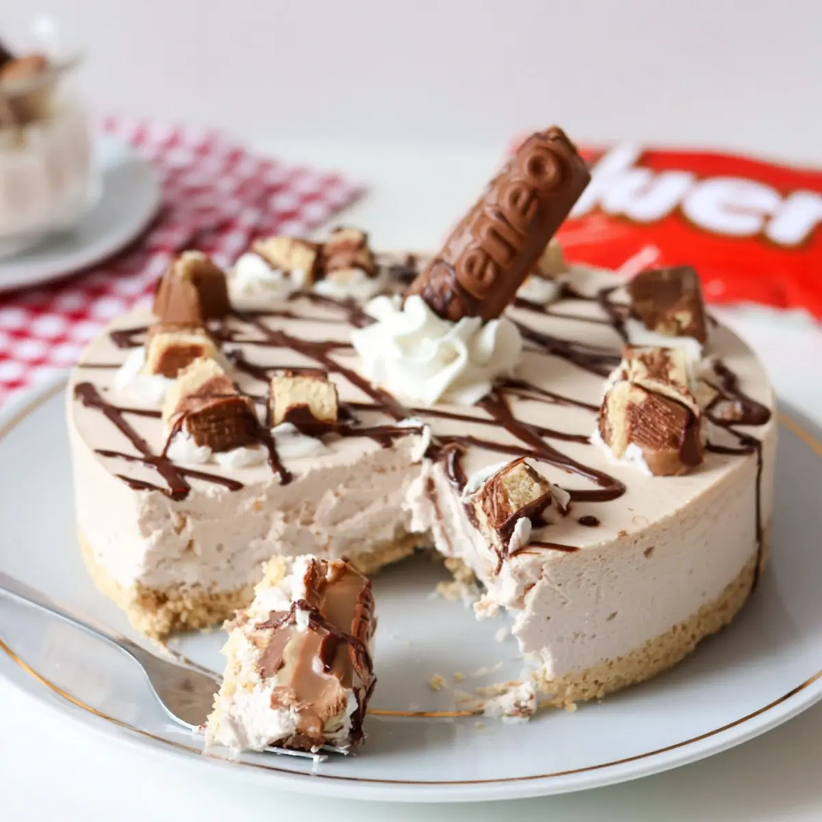 Kinder Bueno Cheesecake ohne Backen