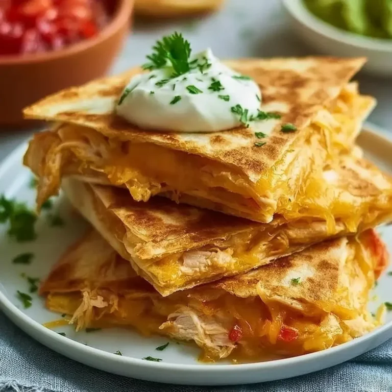 Knusprige Hähnchen Quesadillas