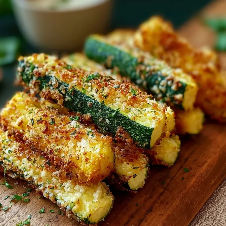 Knusprige gebackene Zucchini Sticks