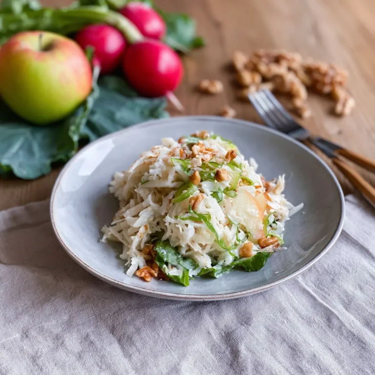 Kohlrabisalat mit Apfel