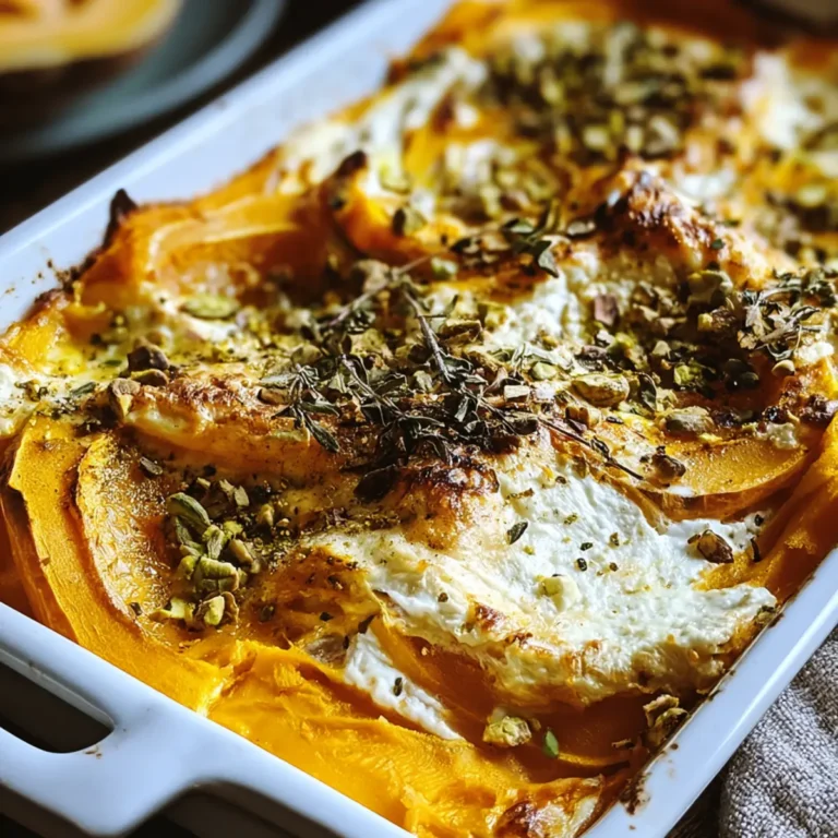 Kürbis-Lasagne mit Ricotta und Pistazien