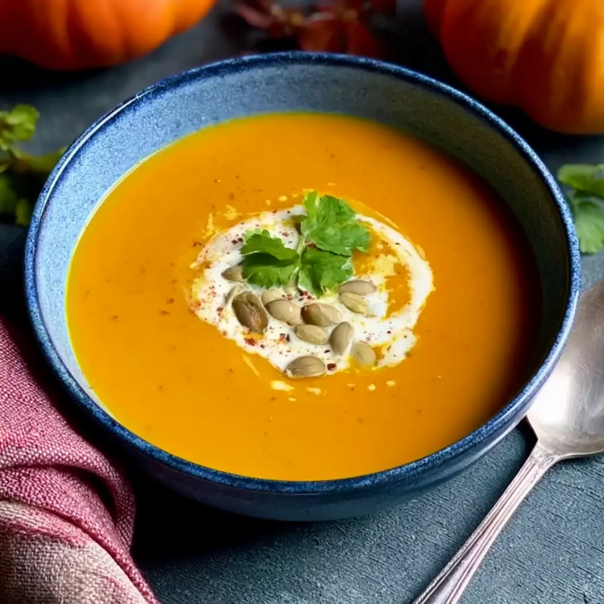 Kürbissuppe mit Curry