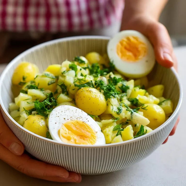 Lauwarmer, schwäbischer Kartoffelsalat (ohne Mayo)
