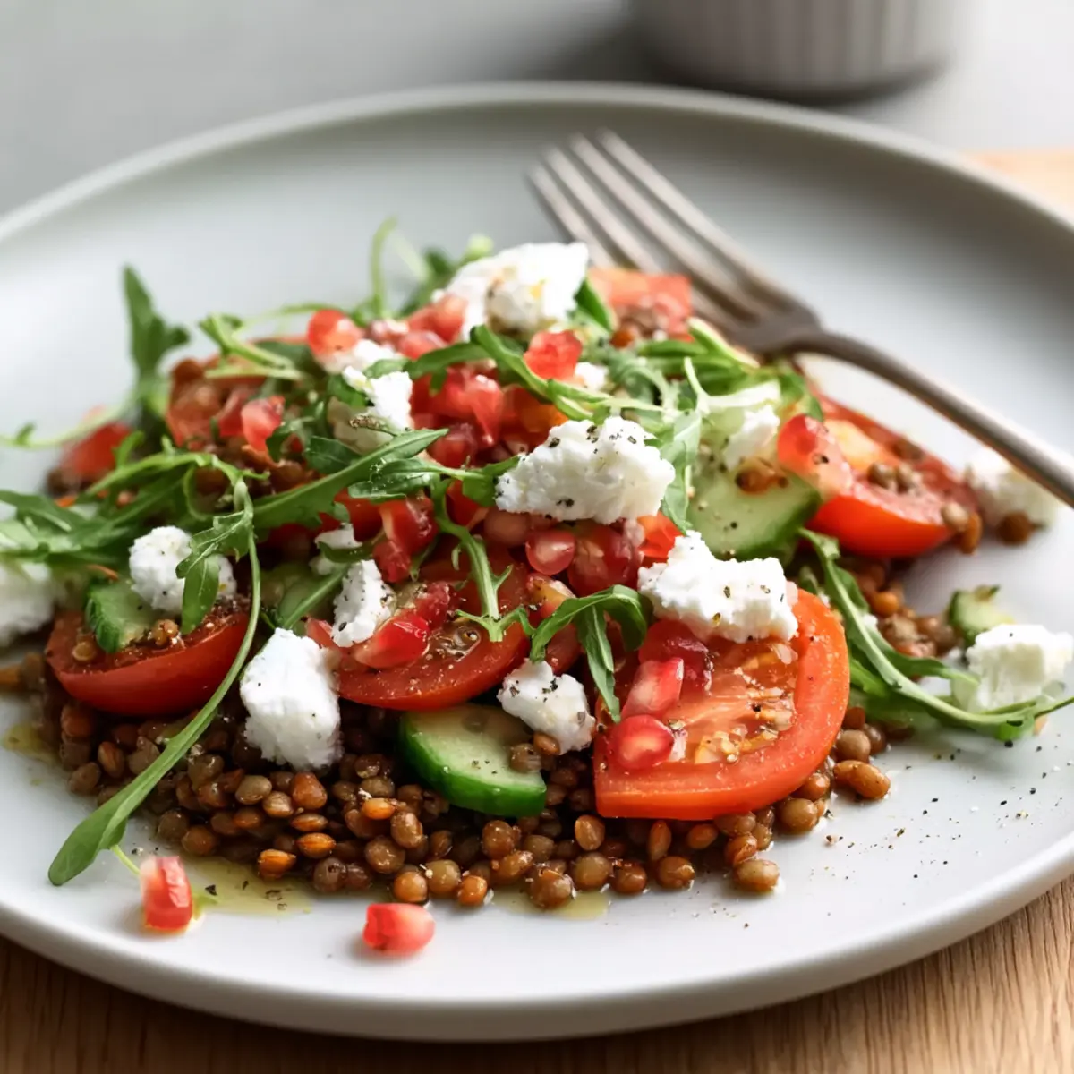 Linsensalat mit Feta