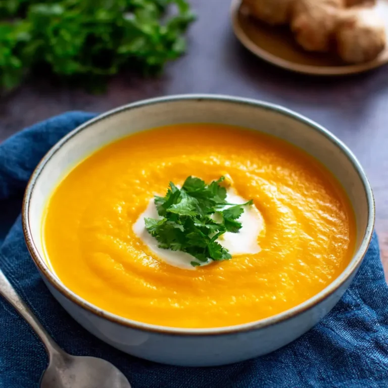 Möhrensuppe mit Ingwer und Kokosmilch