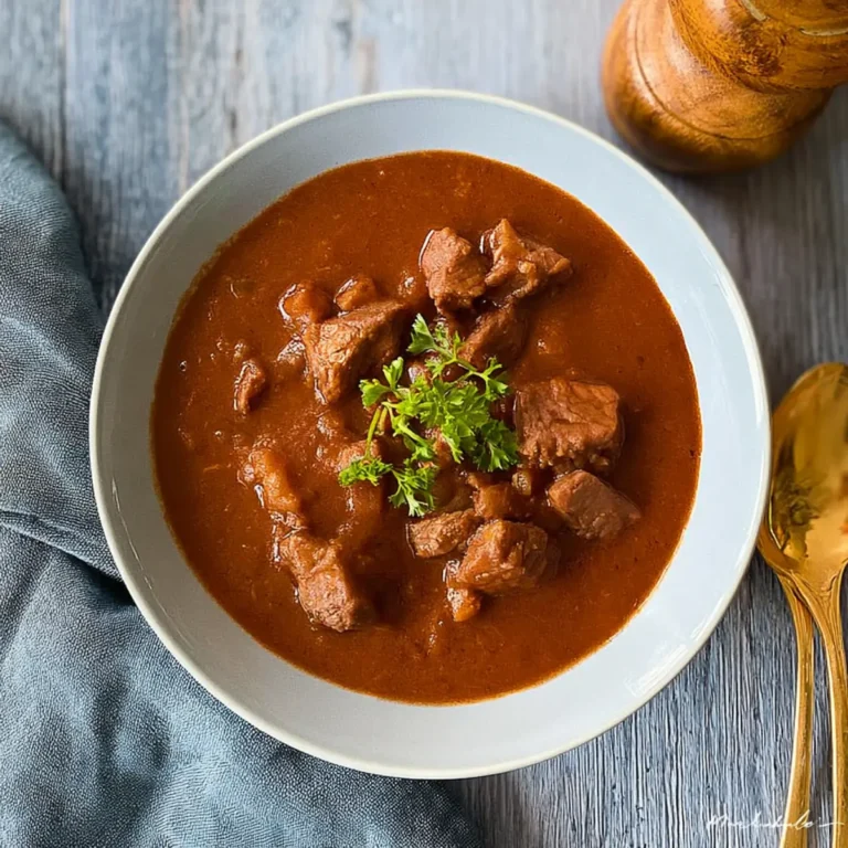 Rindergulasch mit Traubensaft