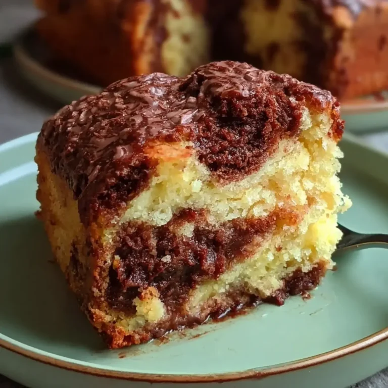Saftiger Marmorkuchen ohne Mixer