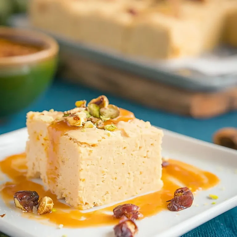 Vegane Kichererbsen-Blondies mit zuckerfreier Kürbis-Karamell-Sauce