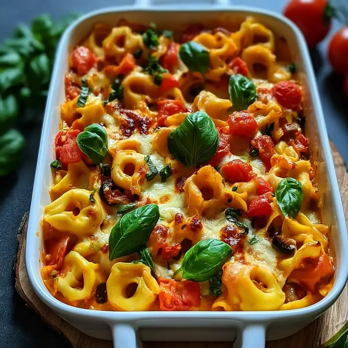 Veganer Tortellini Auflauf
