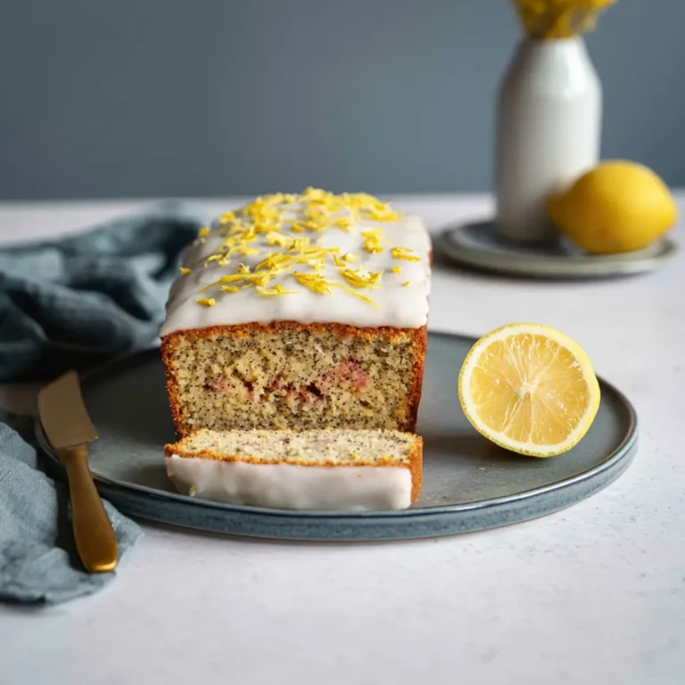 Veganer Zitronen Mohn Kuchen