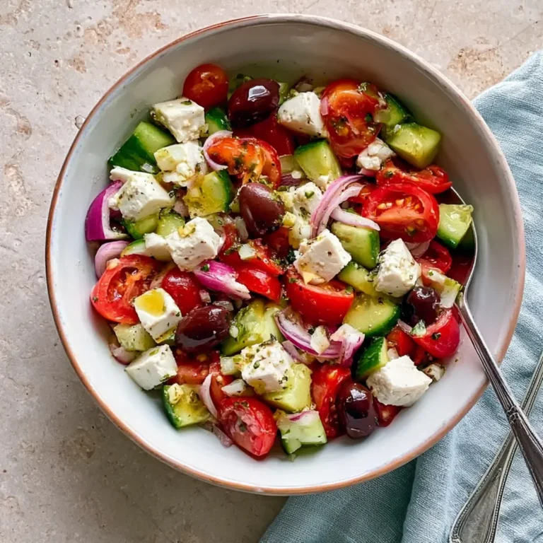 Veganer griechischer Salat