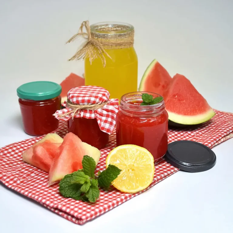 Wassermelonenmarmelade mit Limoncello